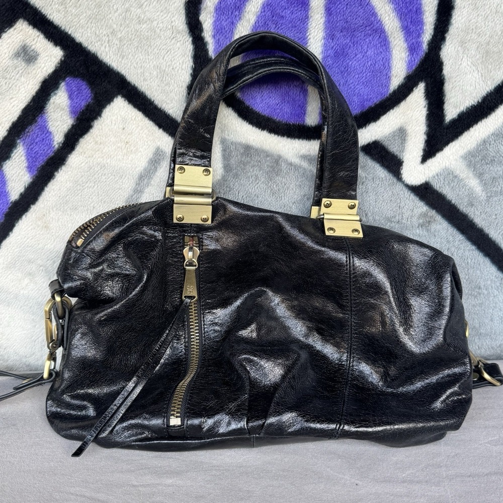 black Hobo Derby VI leather satchel handbag